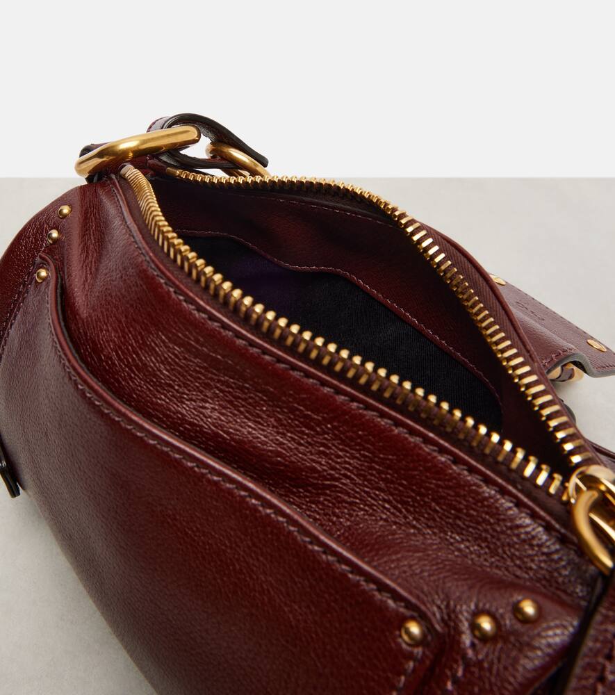 Маленькая кожаная сумка через плечо Paddington Chloé, Crafty Brown — фото 3