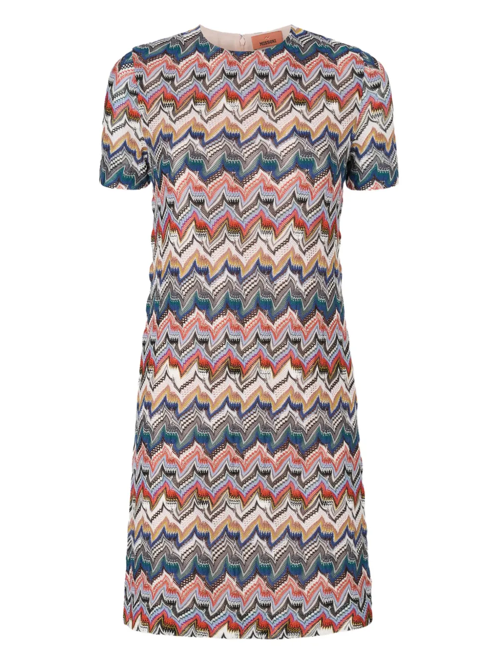 

Мини-платье из трикотажа зигзаг-ламе Missoni, розовый
