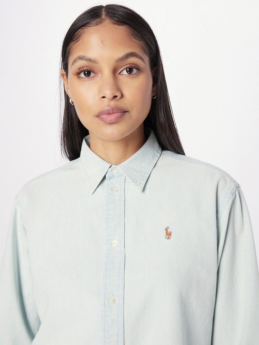 Блуза Polo Ralph Lauren, светло-синий — фото 3