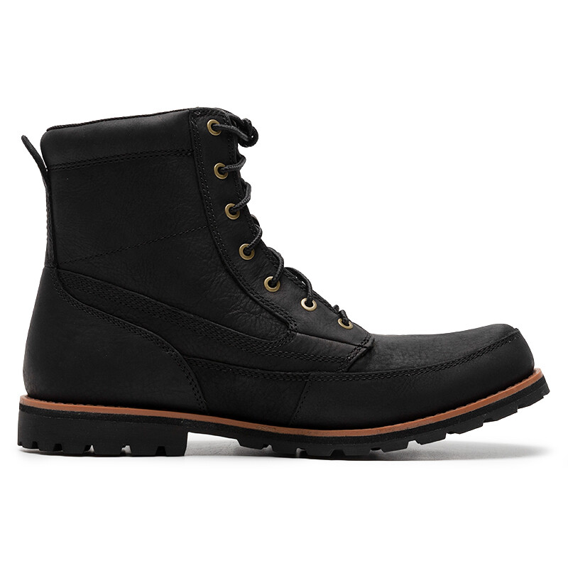 Мужские уличные ботинки Timberland высокие из кожи, черный — фото 2