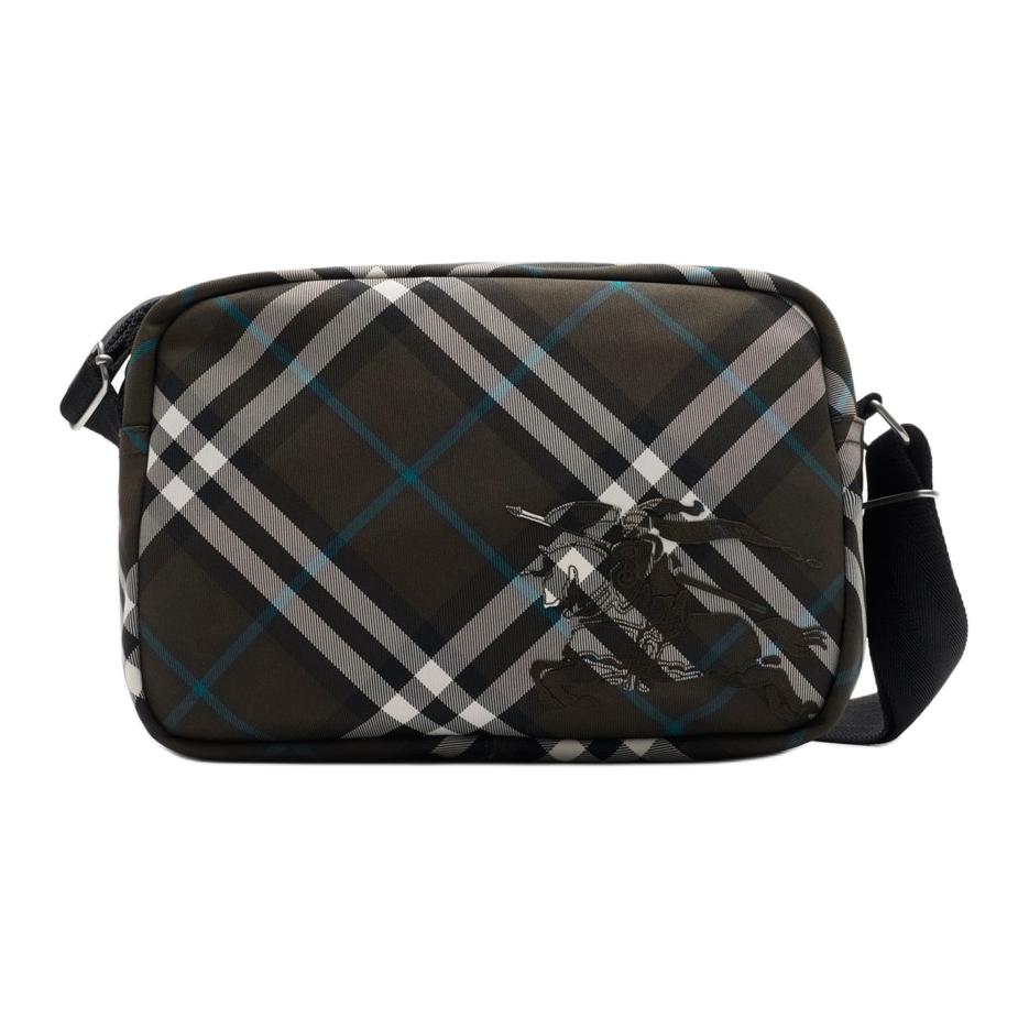 

Burberry Полиэстеровый наплечный рюкзак мужской серо-коричневый