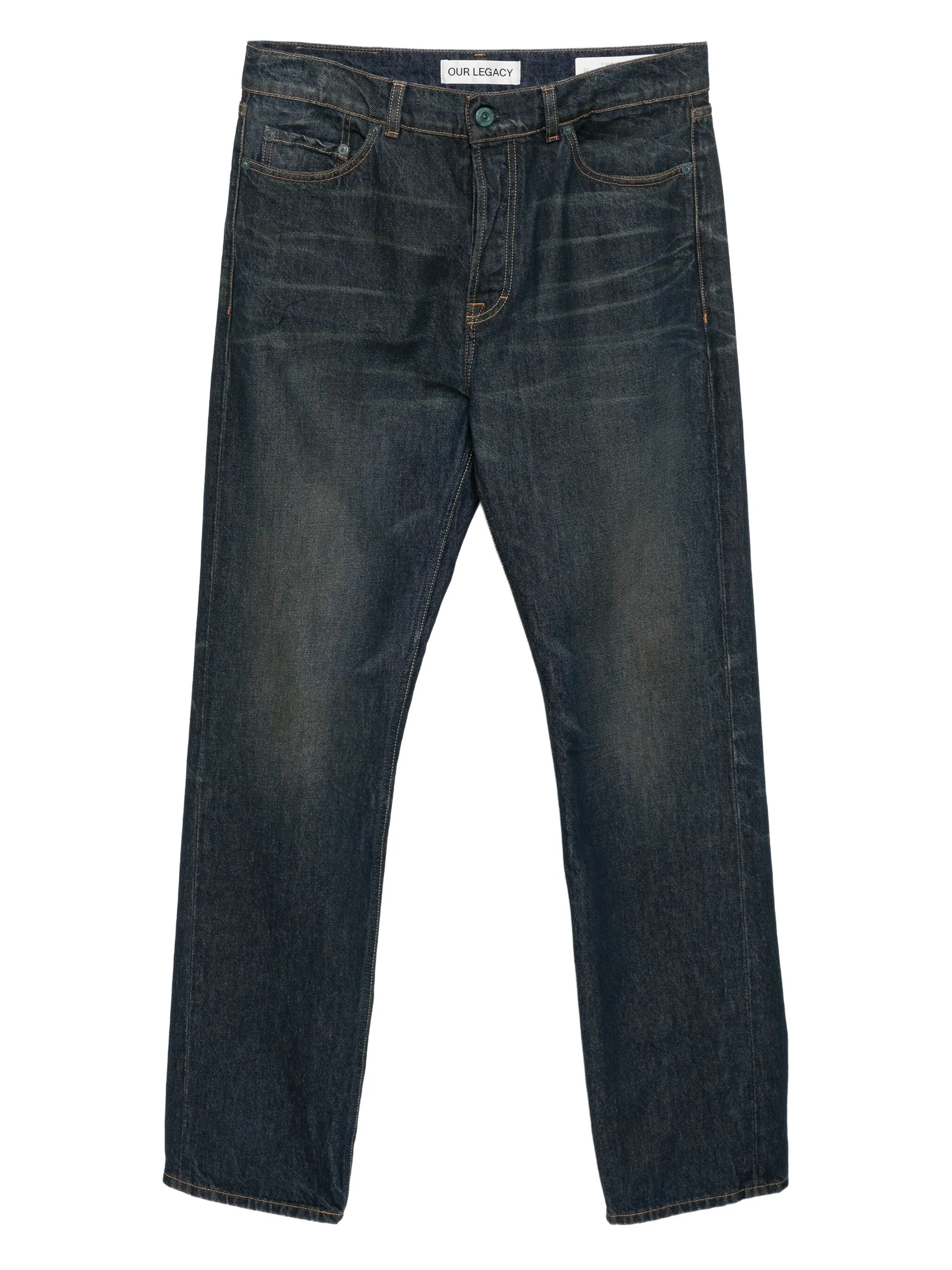 

Джинсы с эффектом потертости Our Legacy, синий