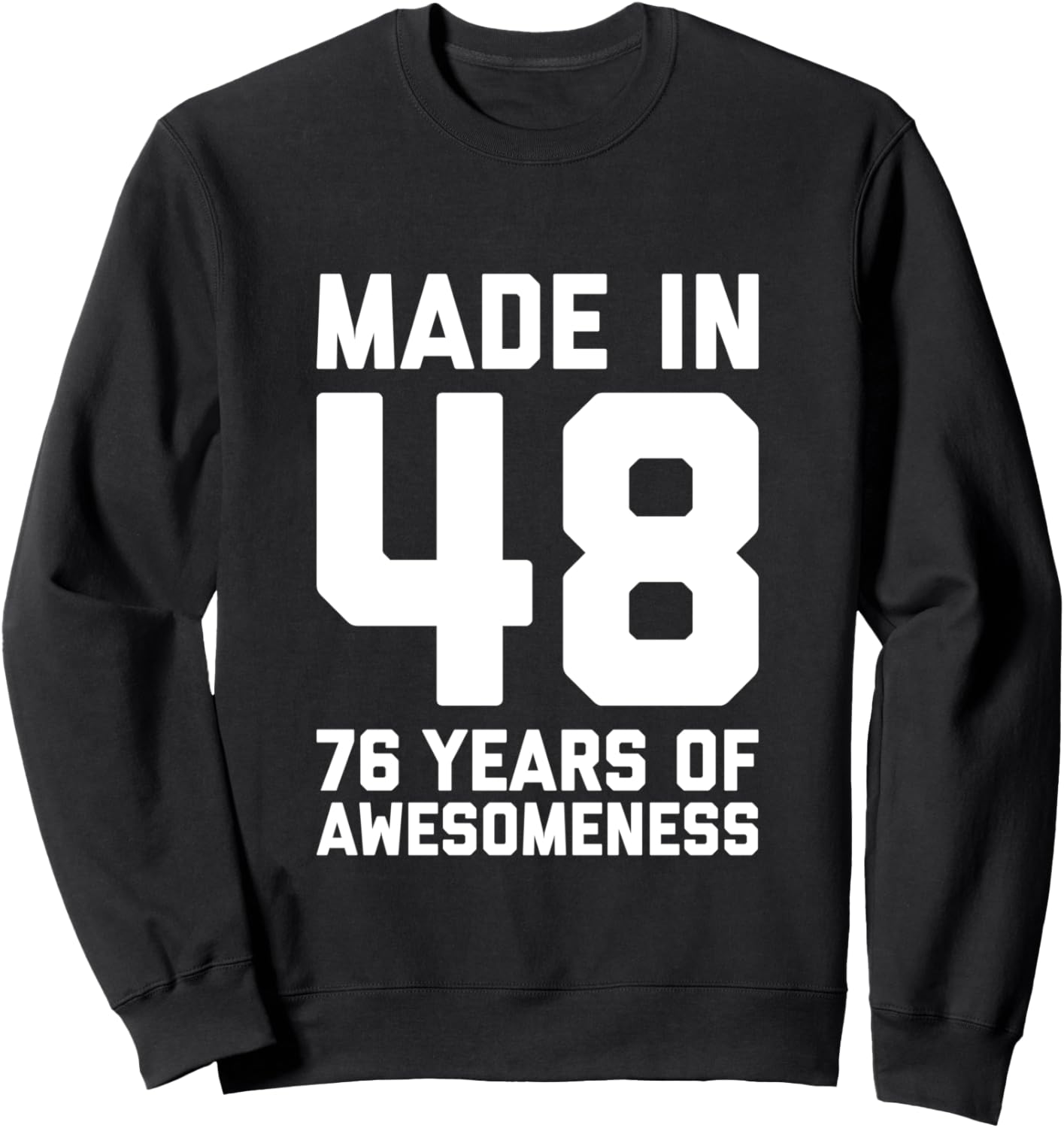 

Толстовка на 76-летие для женщин, подарок на 76-летие для мужчин, толстовка-толстовка 76Th Birthday Gift Ideas For Men, Women, And 76 Year Olds, черный