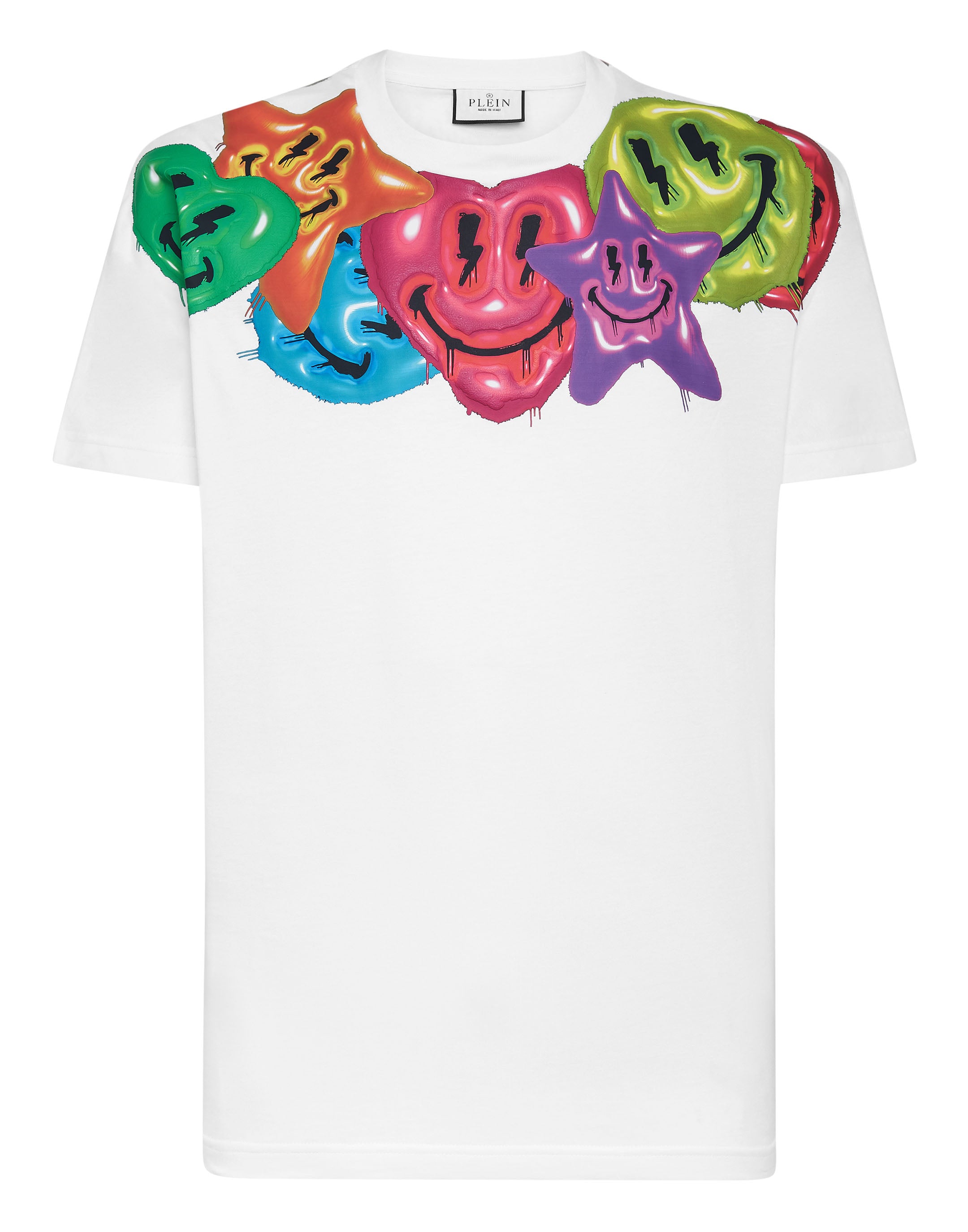 

Футболка с круглым вырезом SS Smile PHILIPP PLEIN, белый