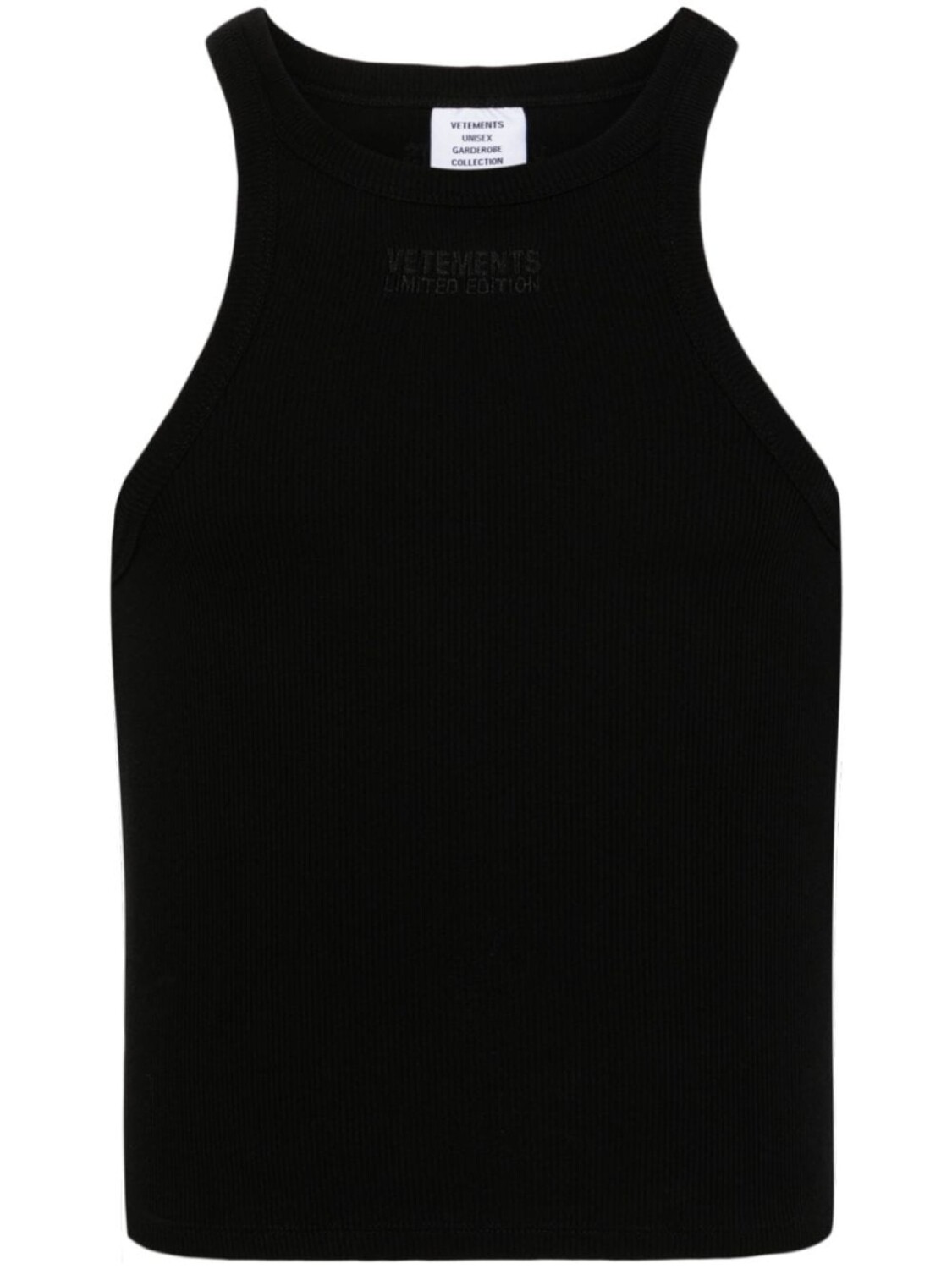 

VETEMENTS топ в рубчик, черный