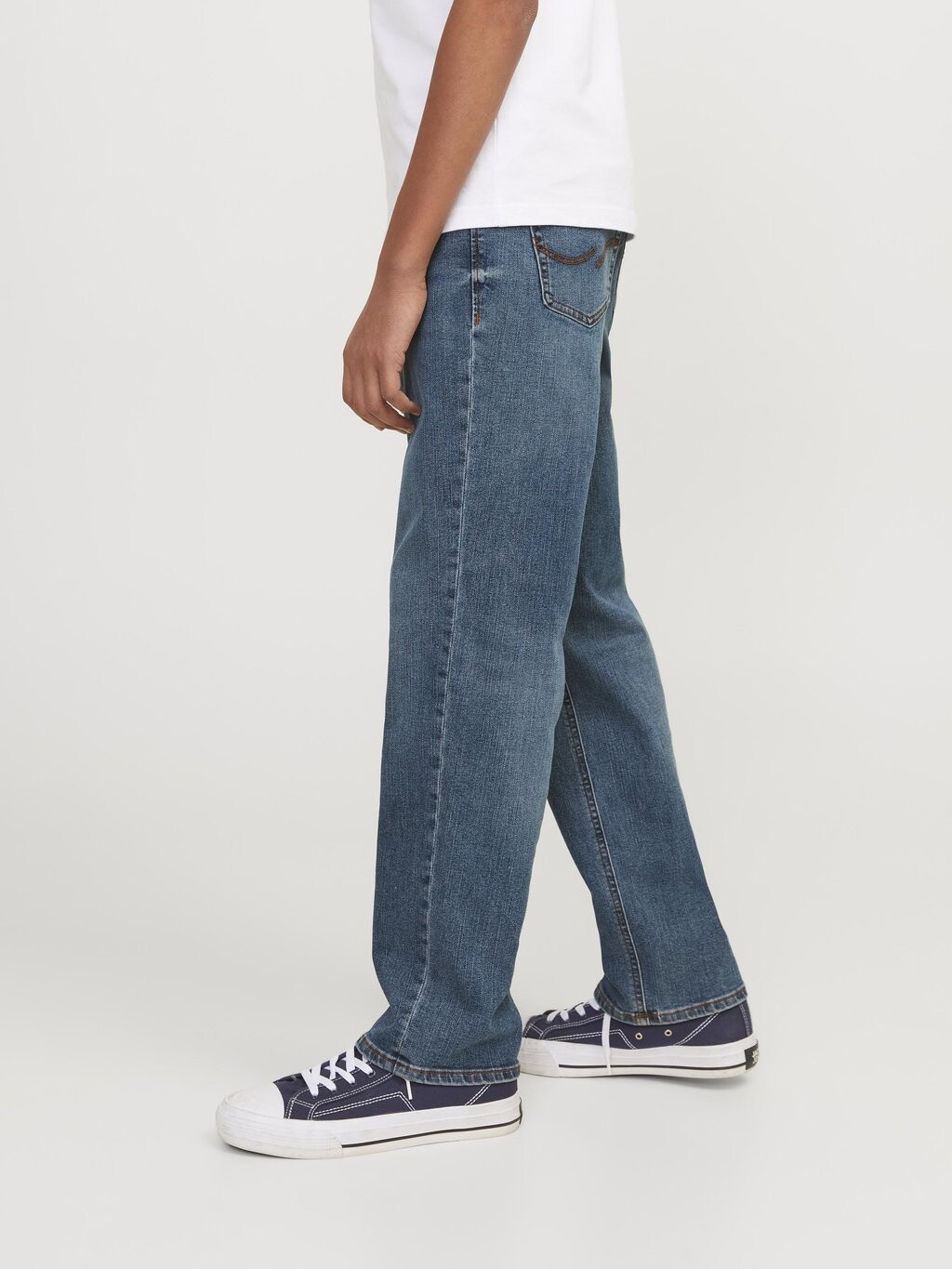 Джинсы Straight Leg JJICLARK JJORIG STRETCH Jack & Jones Junior, цвет blue denim — фото 4