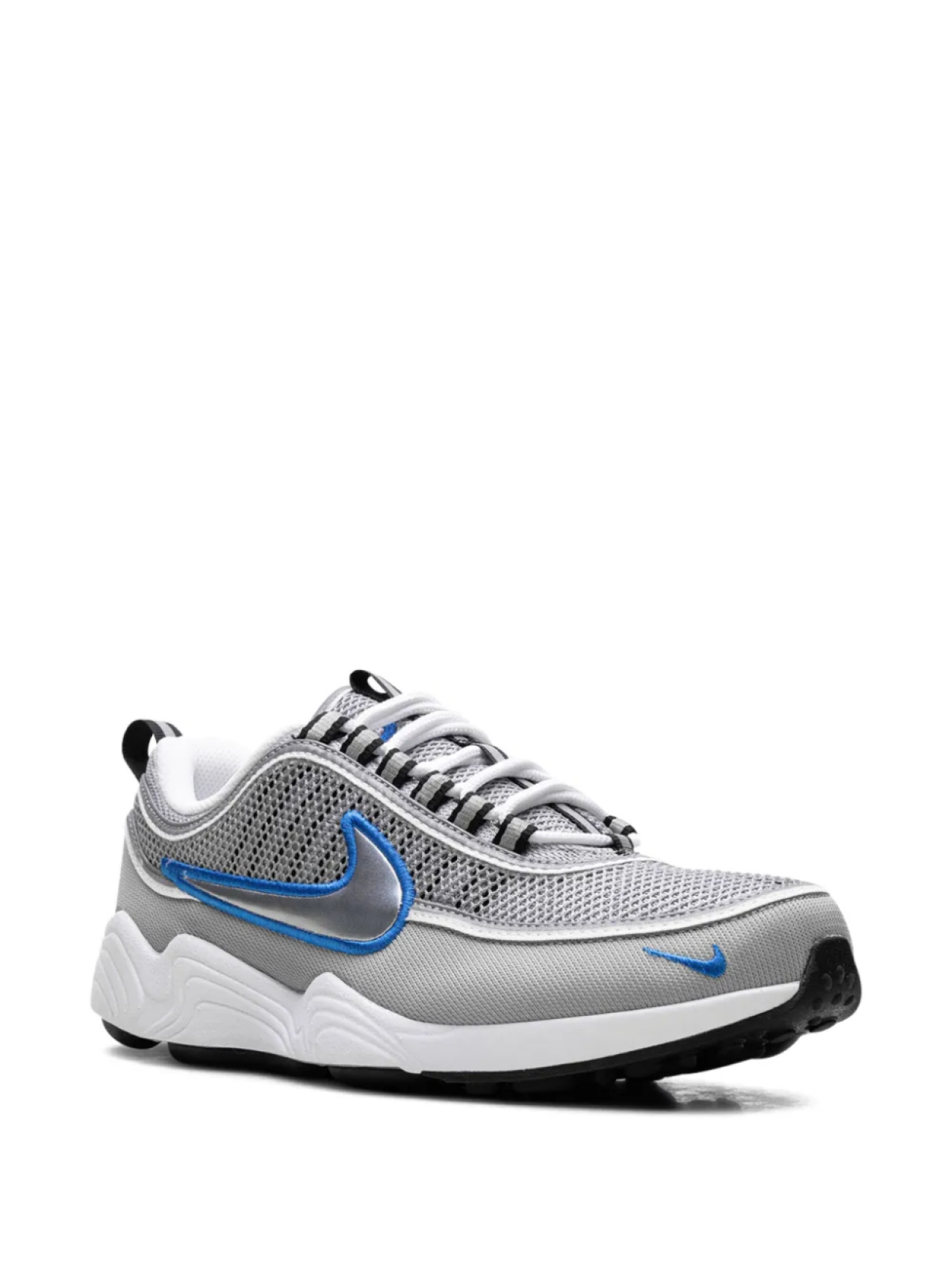 Кроссовки Zoom Spiridon «Metallic Silver/Signal Blue» Nike, серый — фото 2