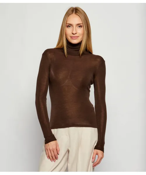 

Шерстяная водолазка «Тесей» Slim fit Weekend Maxmara, коричневый