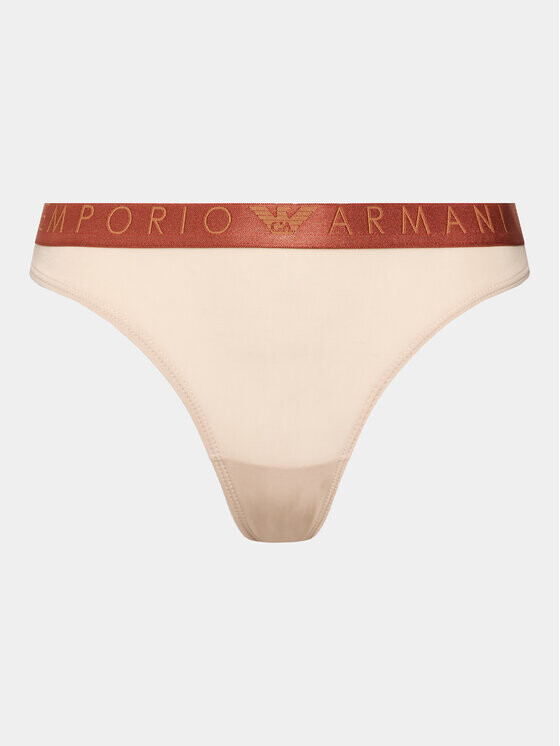

Струнная танга Emporio Armani Underwear, бежевый