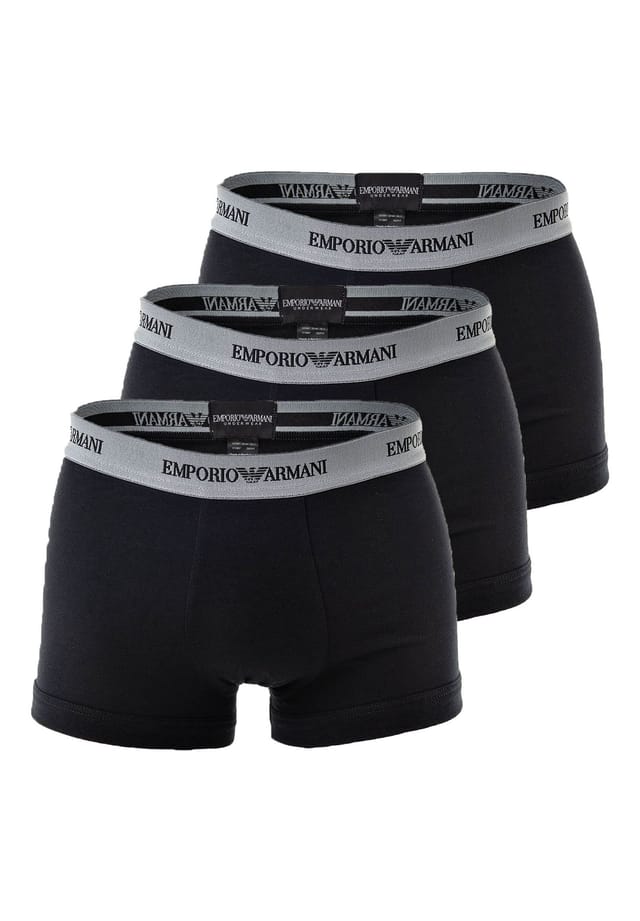

Боксеры-Шорты - хлопок-стрейч 3 шт. в упаковке Emporio Armani, черный