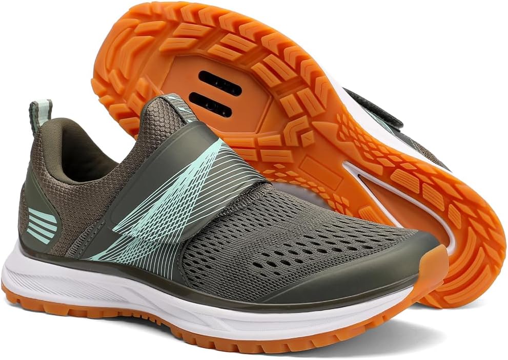 

Женские кроссовки для велотренажера, дышащие, высокопроизводительные для использования в помещении и на улице - совместимые с SPD Tailoria, бирюзовый