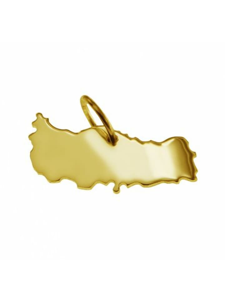 

Schmuckador Кулон с изображением карты Турции из цельного желтого золота 333 пробы