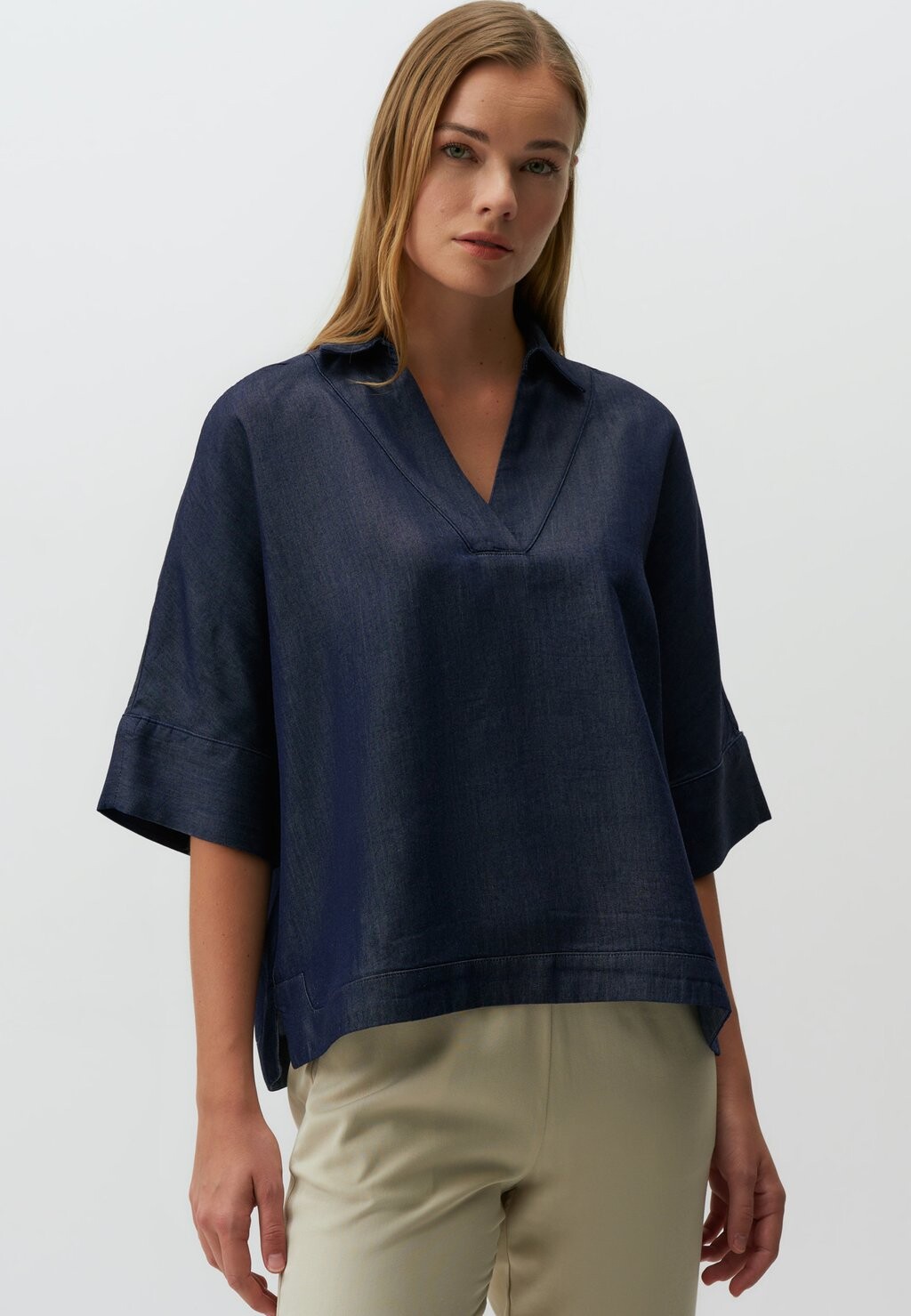 

Блуза TURTLENECK DENIM BLOUSE Jimmy Key, синий