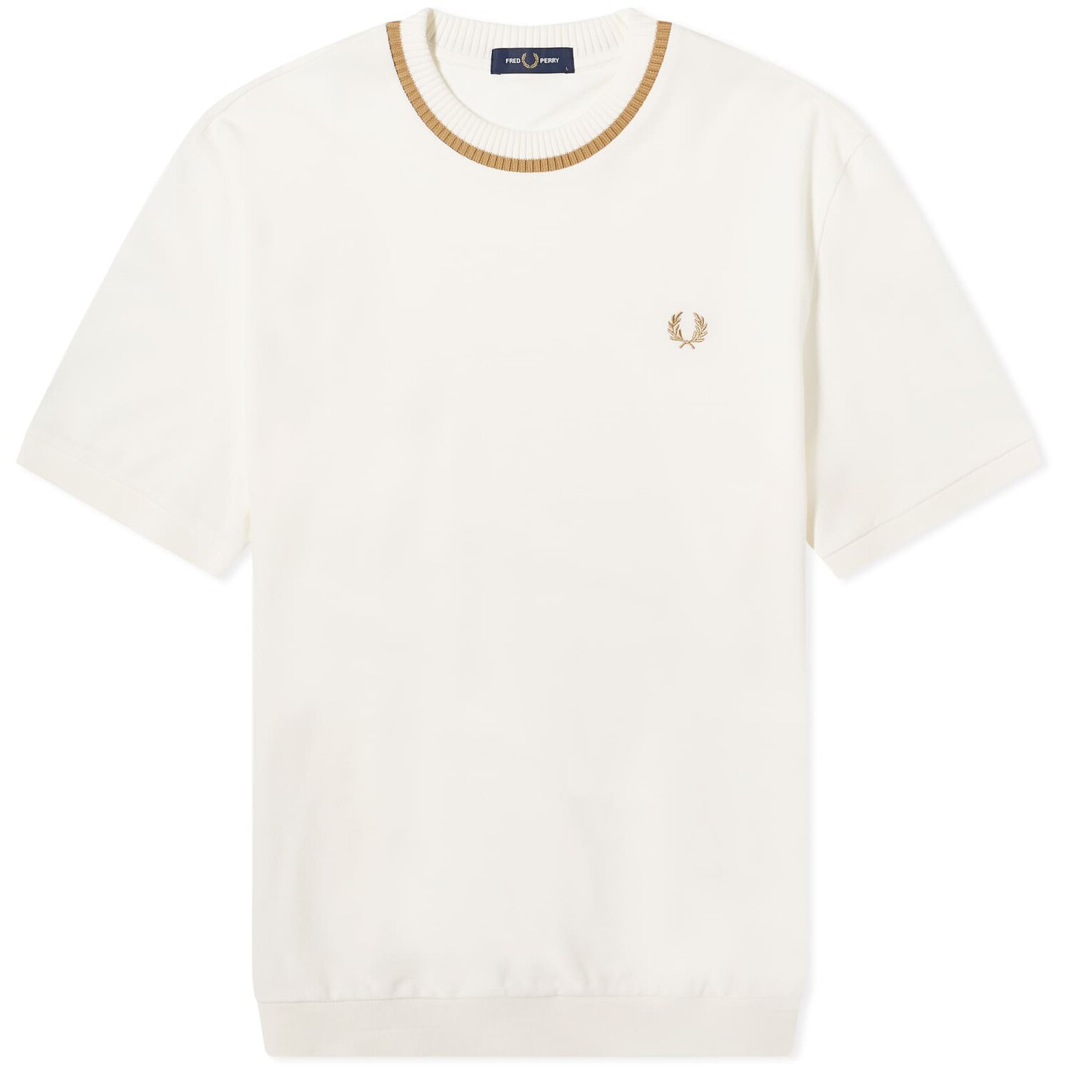 

Футболка Fred Perry Crew Neck Pique, цвет Snow White