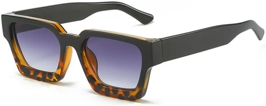 

Женские солнцезащитные очки в стиле панк, мужские винтажные солнцезащитные очки с защитой от УФ-излучения UV400, женские ретро-очки TVTBBVV, Leopard Black