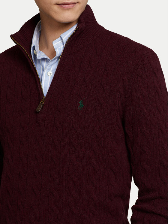 Свитер regular fit 710876766007 Polo Ralph Lauren, красный — фото 4