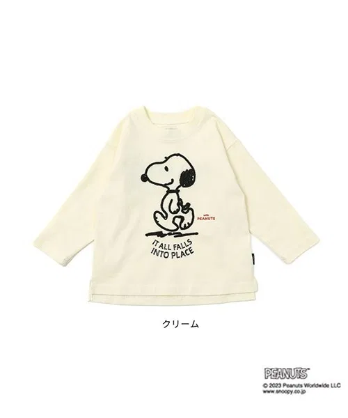 Детская хлопковая футболка с принтом Peanuts n.o.u.s белая — фото 4
