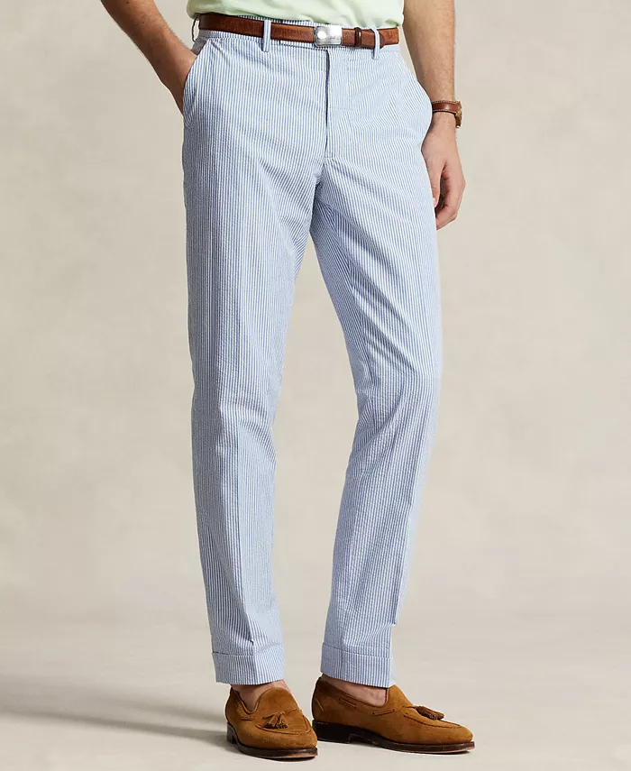 

Мужские брюки из ткани в рубчик Polo Ralph Lauren, синий
