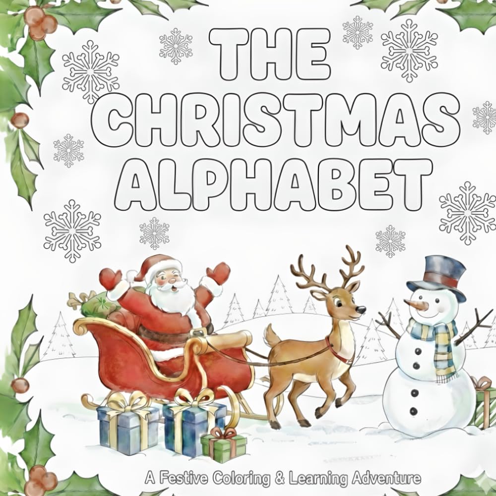 

The christmas alphabet: A festive coloring & learning adventure (Independently published)