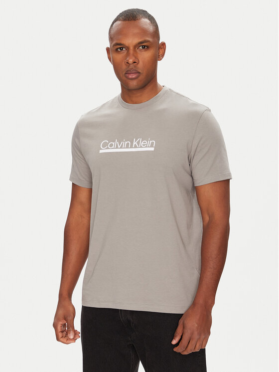 

Футболка обычного кроя Outline Tape Graphic LV04RC852G Calvin Klein, серый