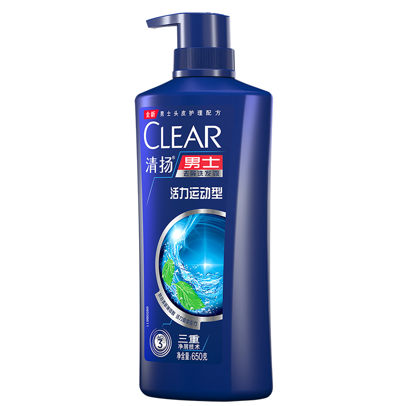 Мужской шампунь от перхоти Clear Men Cool Sport Menthol, 500 г*2 — фото 2