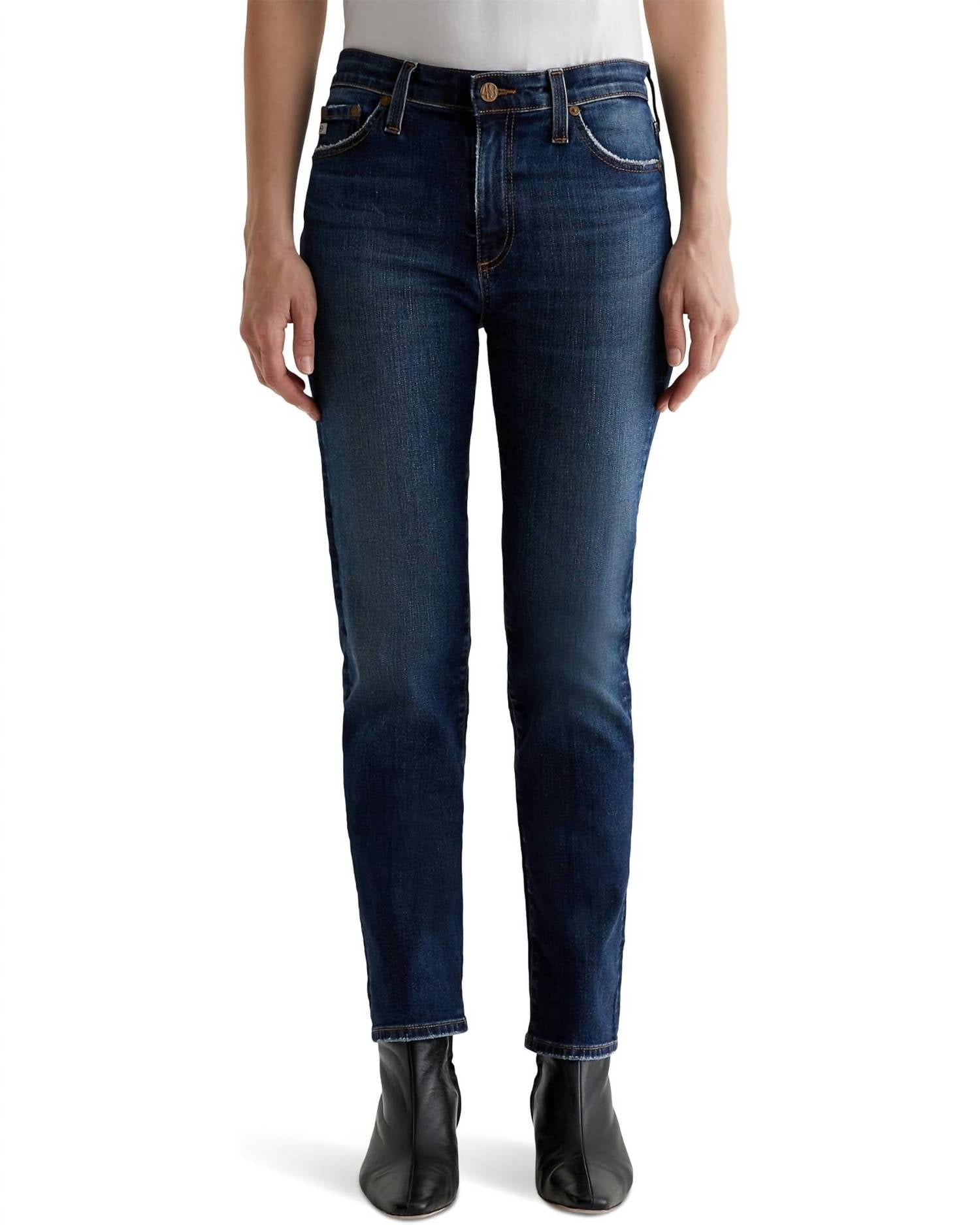 

Джинсы Mari Extended Mid Rise Slim Straight в цвете 9 Years Helsinki AG Jeans, 9 Years Helsinki