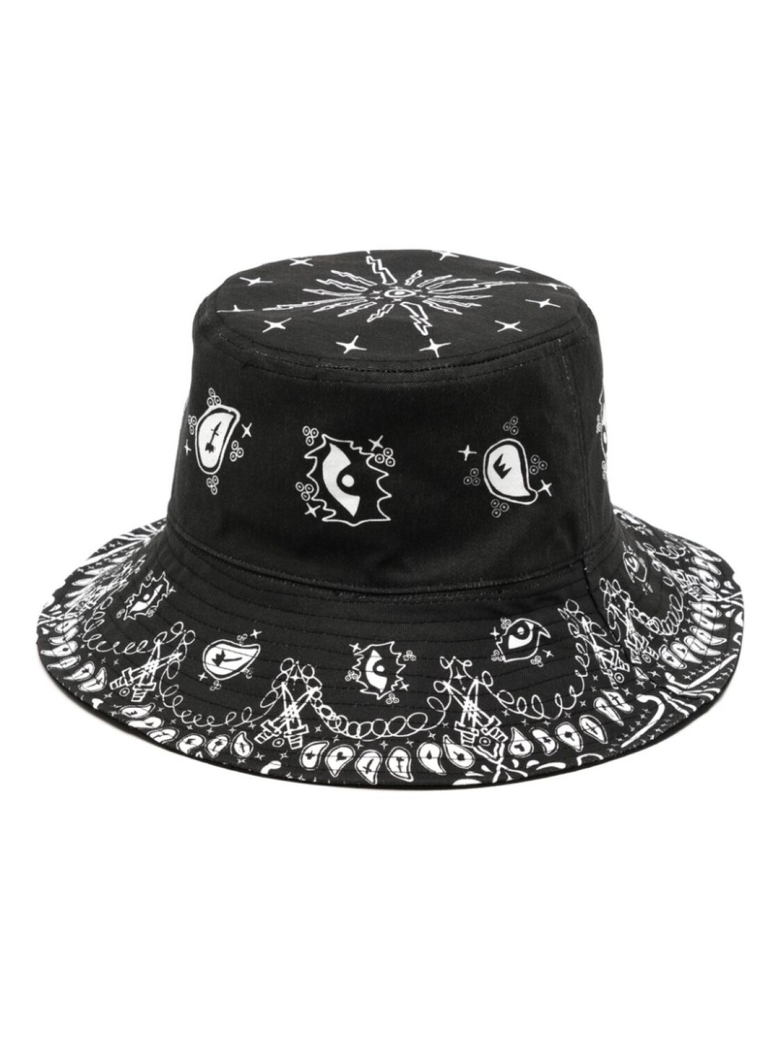 

Haculla двусторонняя панама Paisley, черный