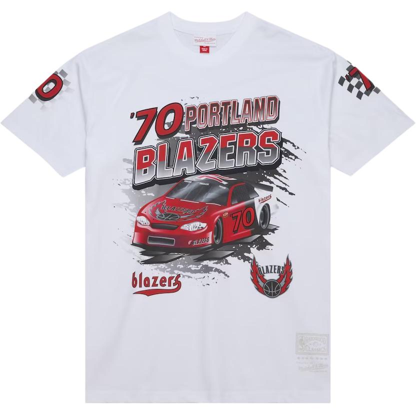 

Mitchell Ness Футболка Mitchell & Ness x NBA Portland Trail Blazers мужская white
