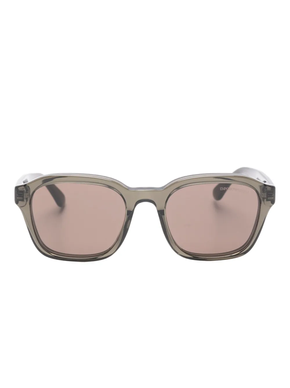 

Солнцезащитные очки в прямоугольной оправе Emporio Armani, серый