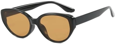 

Солнцезащитные очки для женщин и мужчин, винтажные солнцезащитные очки для женщин, уникальные очки с плоской верхней частью, защита от УФ-излучения UV400 MTZJH, Black Tea