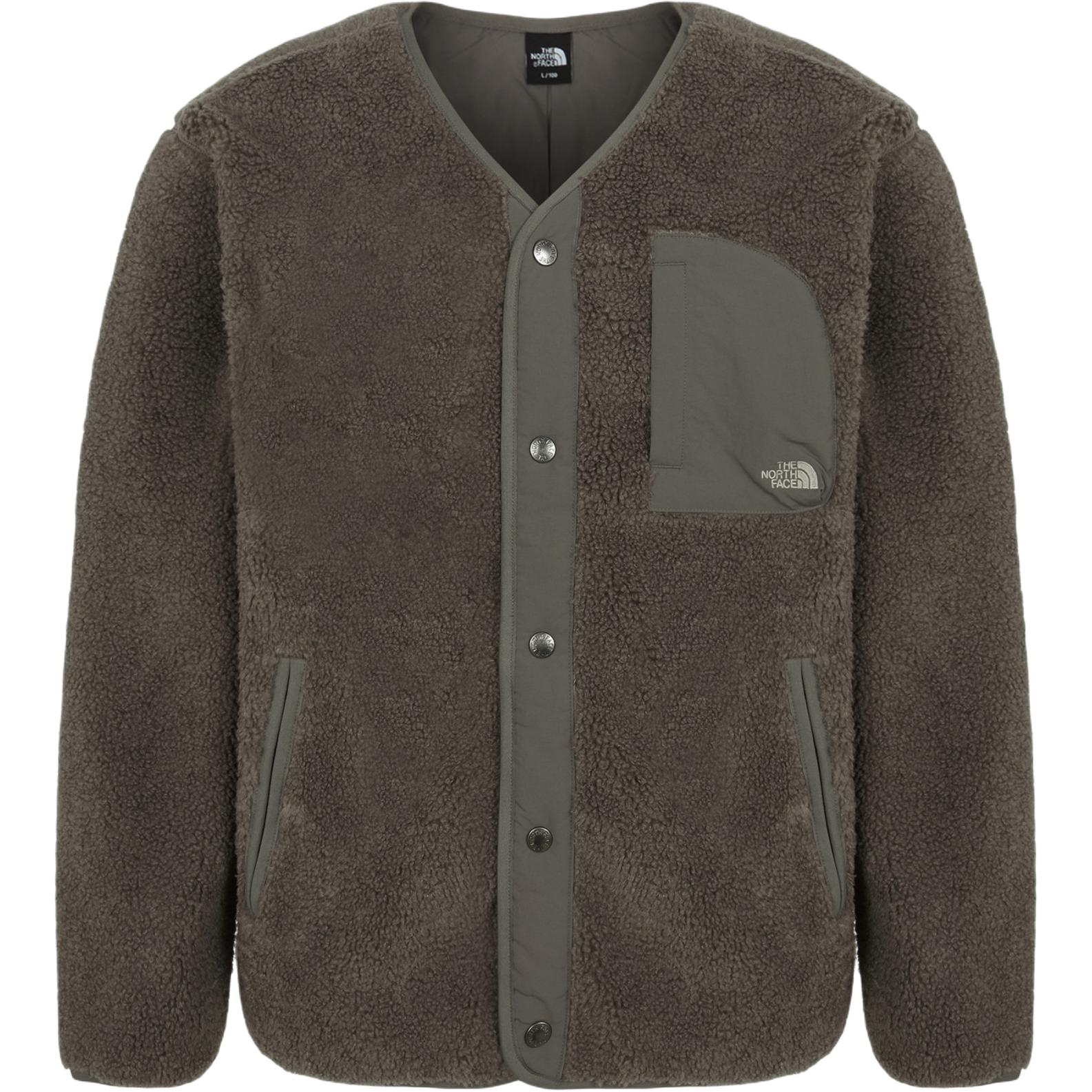 

Пальто с бархатистой текстурой, унисекс The North Face, темный бежевый