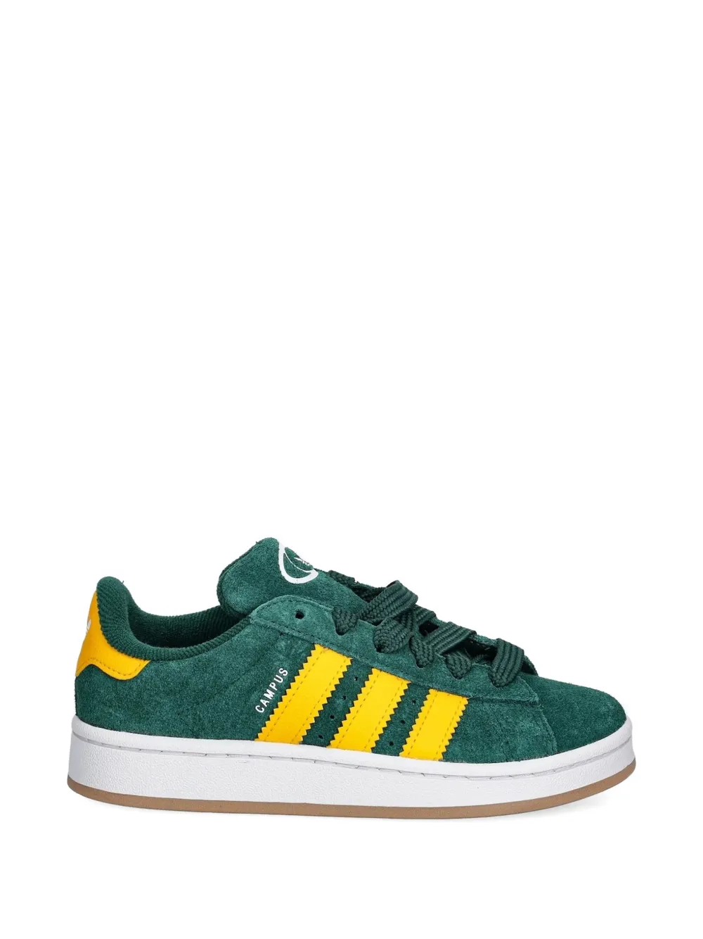 Кроссовки в полоску в стиле кампус Adidas Kids, зеленый — фото 2