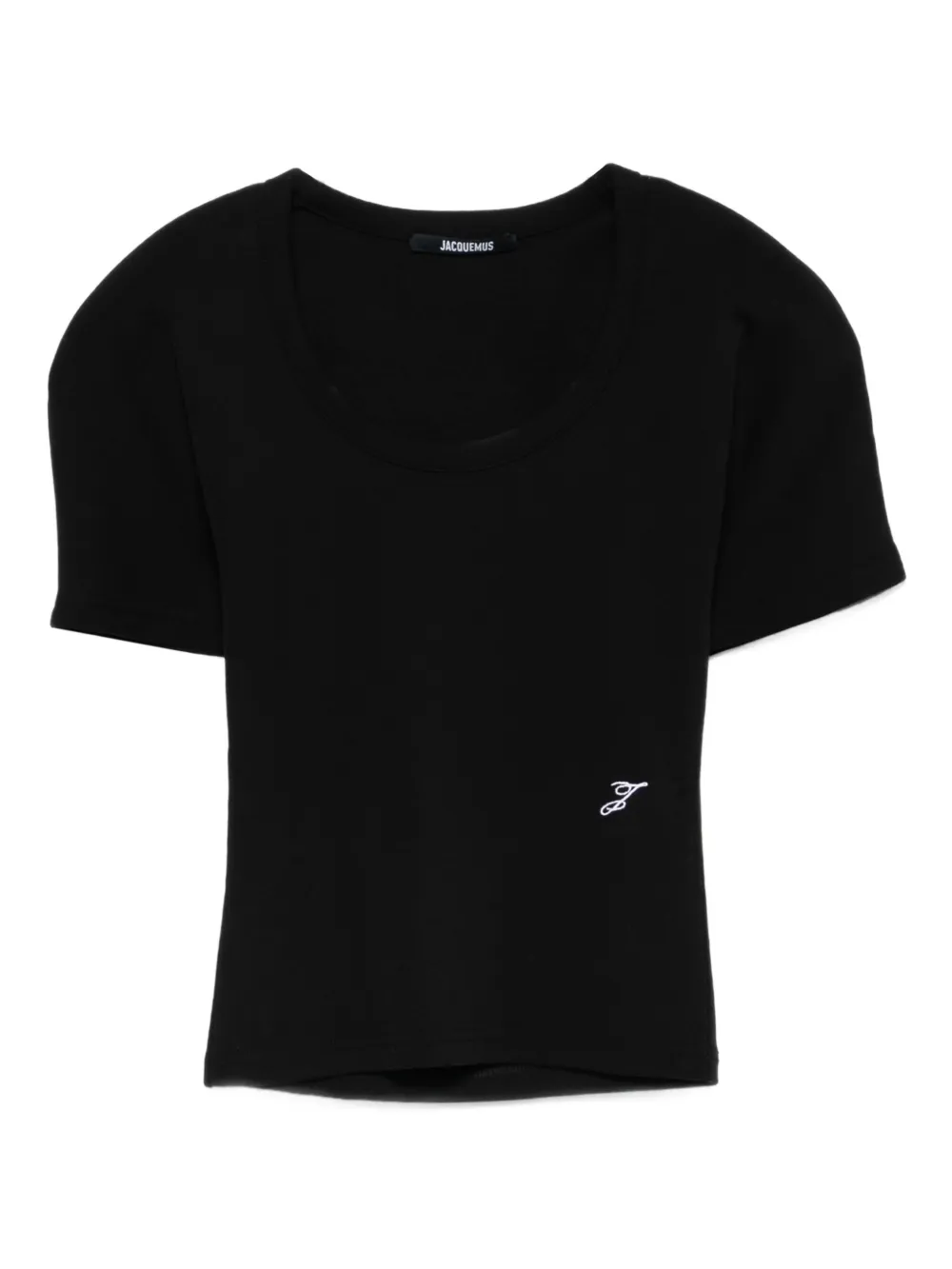 

Футболка The Espiral с U-образным вырезом JACQUEMUS, черный