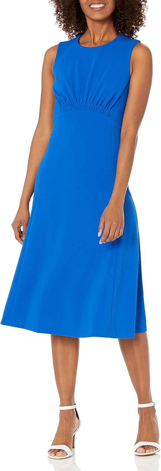 

Женское платье Calvin Klein с завышенной талией и круглым вырезом без рукавов, Capri