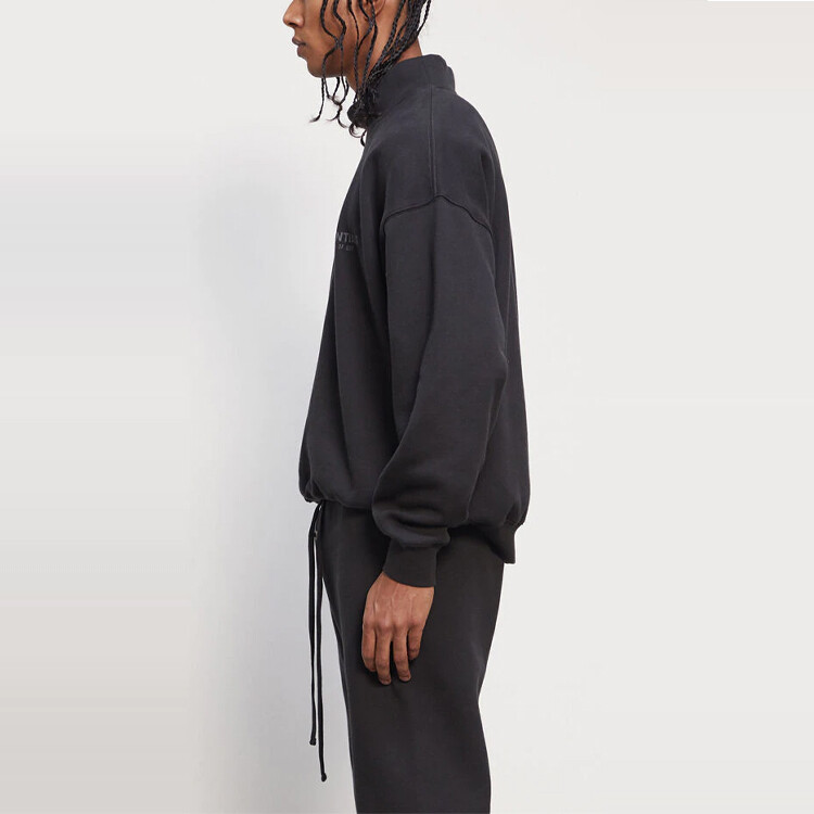 FW20 Толстовка унисекс черная Fear Of God Essentials, черный — фото 4
