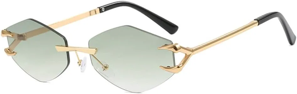 

Солнцезащитные очки UV400 с безободковыми металлическими градиентными линзами для женщин и мужчин, для бега и занятий спортом на открытом воздухе generic, S030-c7