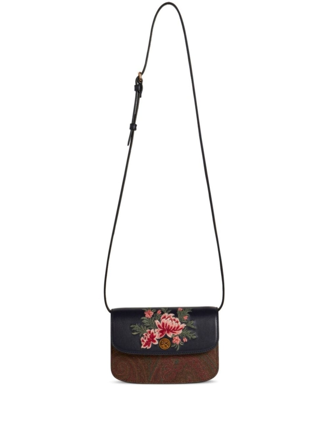 

ETRO мини-сумка через плечо Etro Essential с цветочной вышивкой, синий