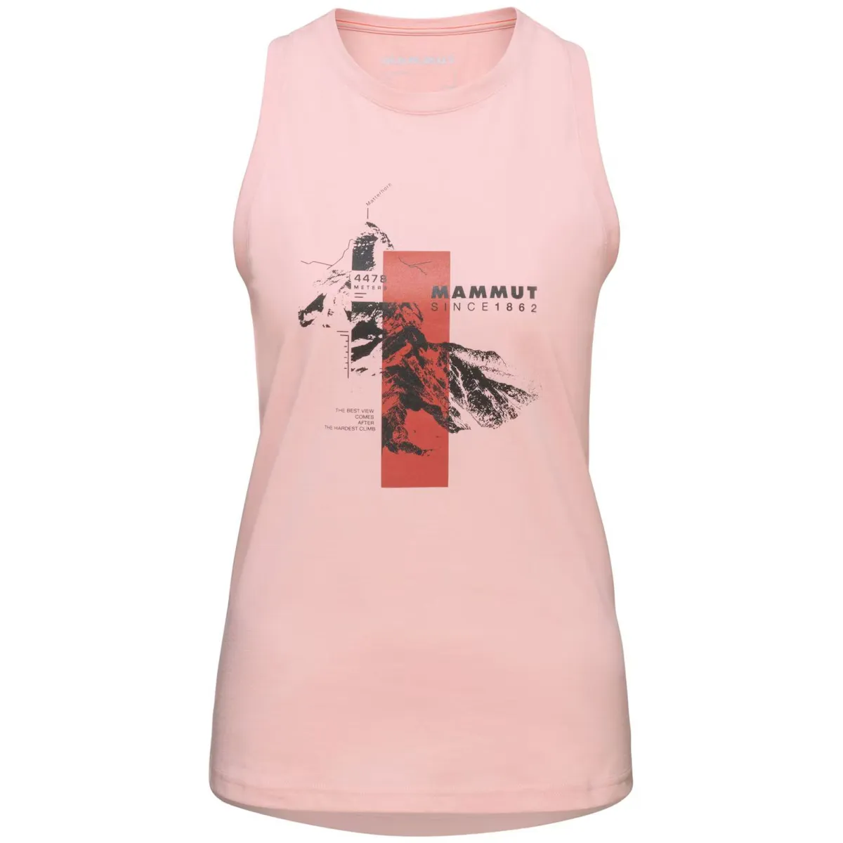 

Женская майка Mammut Core Peak Mountain, цвет Rosa claro