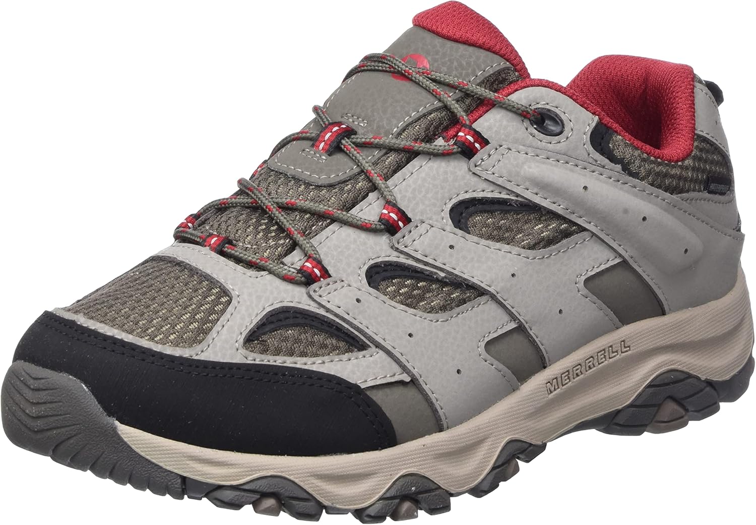 

Детские походные ботинки Merrell Moab 3 Low с водонепроницаемой мембраной, Boulder/Red