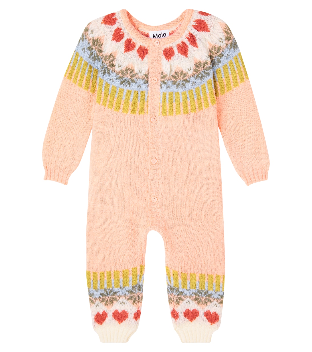 

Комбинезон Baby Frej из смесовой альпаки Molo, Nordic Bunny