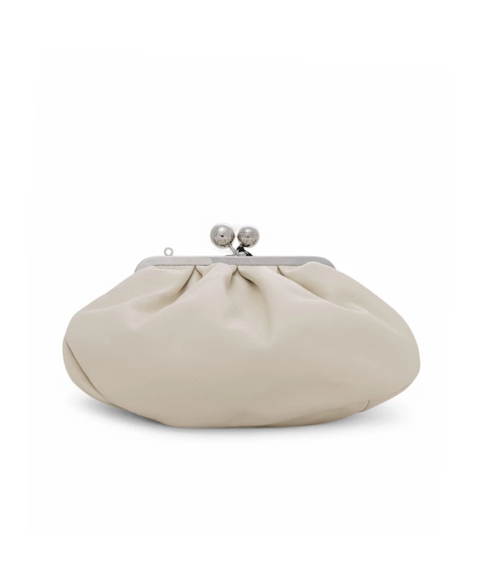 

Мягкая кожаная сумка через плечо с цепочкой Weekend Max Mara, белый