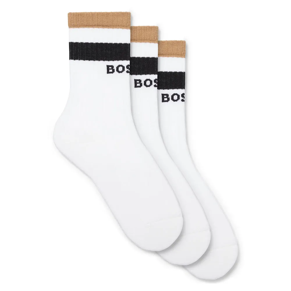 

Носки 3 шт BOSS Quarter Rib Iconic CC, белый