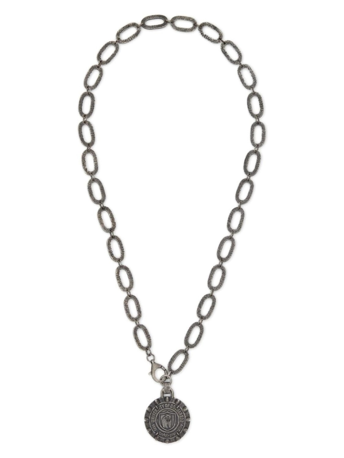 

DSQUARED2 колье с подвеской, серебряный