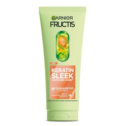 

Fructis Keratin Sleek Шампунь для сухих и вьющихся волос 200 мл Garnier