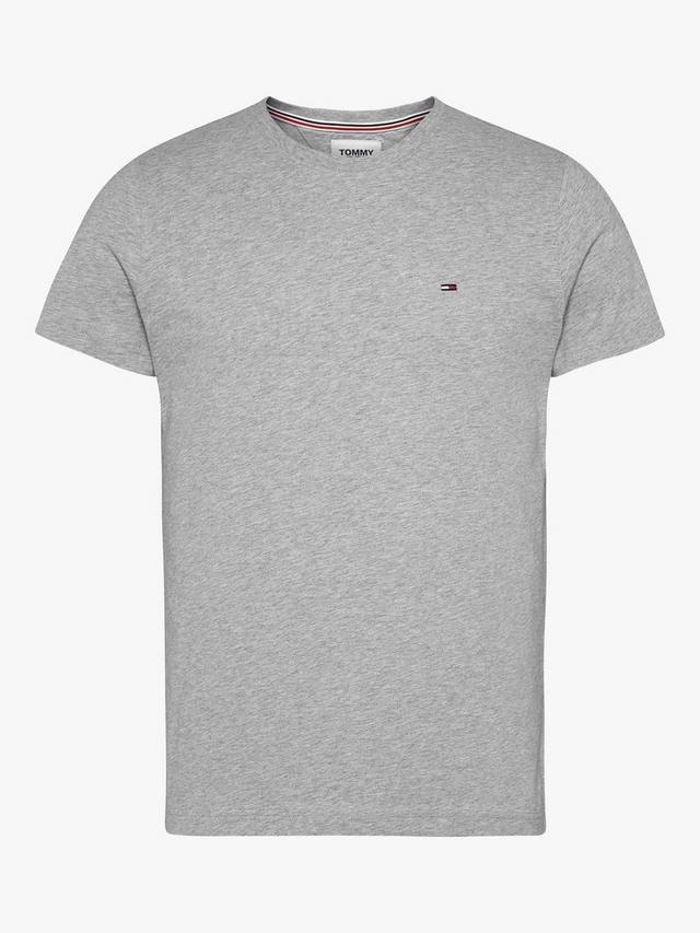 Футболка с круглым вырезом из органического хлопка Tommy Hilfiger, цвет Light Grey Heather — фото 3