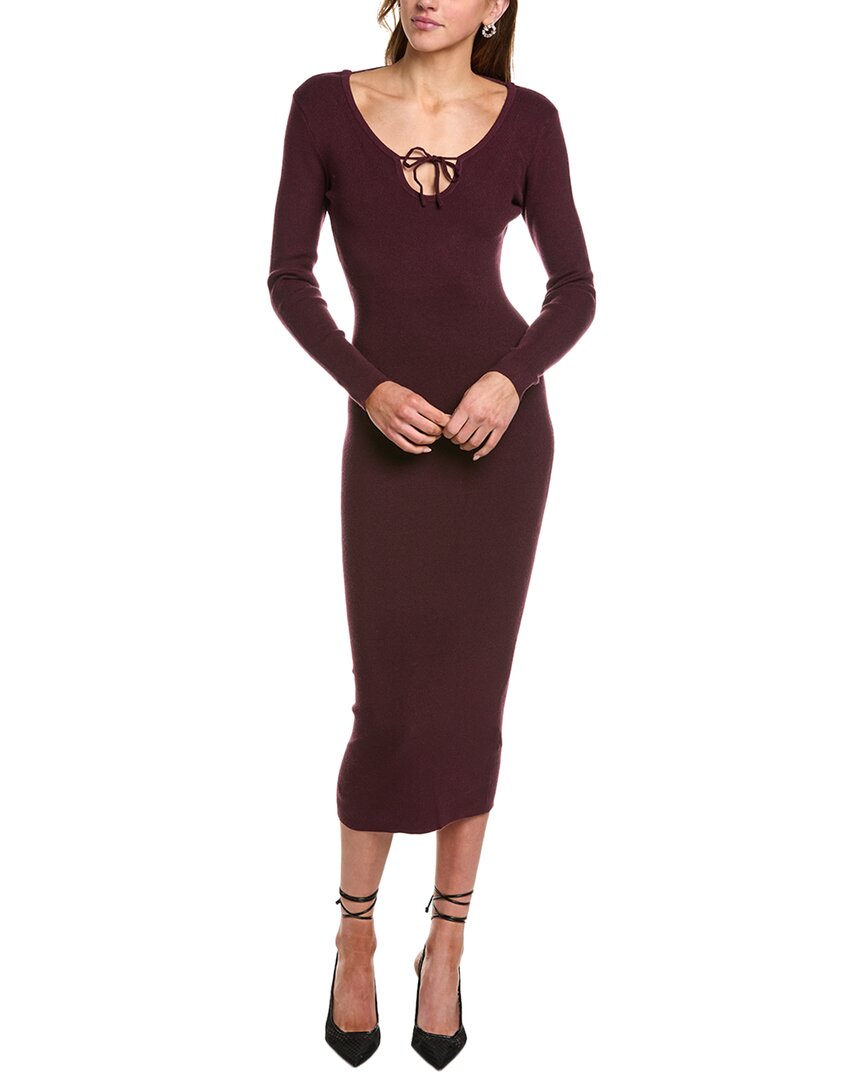 

Бардо Верона Вязаное Миди-платье Bardot, красный