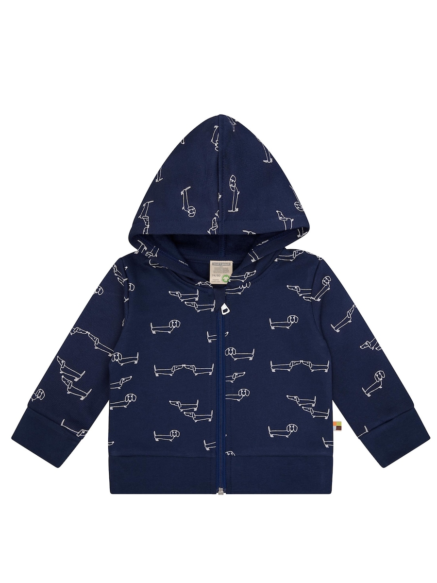 

Толстовка с капюшоном на молнии loud + proud, темно-синий