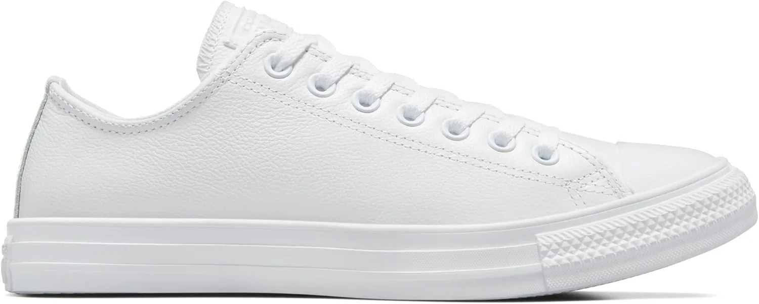 Кроссовки Converse Chuck Taylor All Star Adult's Mono Leather Ox runners, 15460, унисекс - взрослые кроссовки, White Monocrom