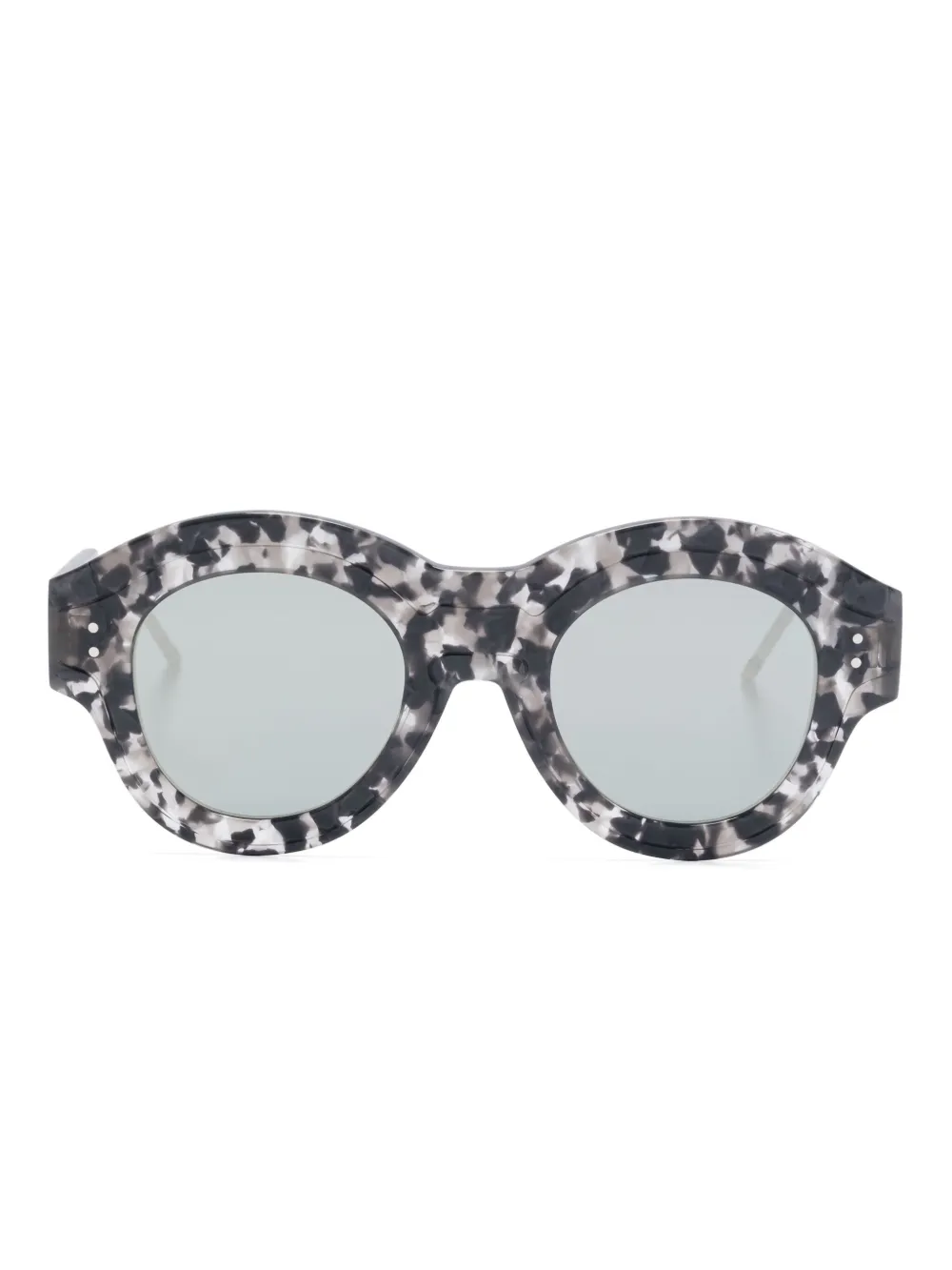 

Солнцезащитные очки в круглой оправе Thom Browne Eyewear, серый