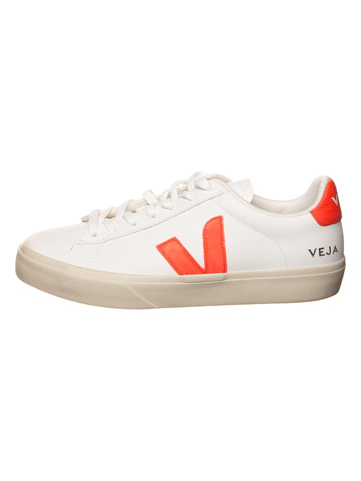 

Кроссовки на шнуровке Veja Leder-Sneakers Campo, цвет Weiß/Orange